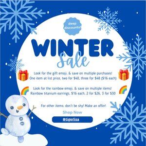 Holiday sale! Look for the 🎁 and 🌈 emojis, or just make an offer.